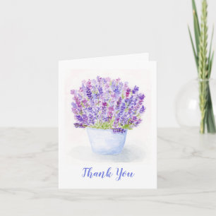 Aquarelle Fleur de Lavande THANK YOU