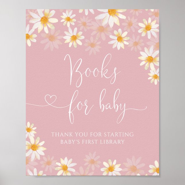 Aquarelle Fleur sauvage Livres pour Baby Poster (Devant)