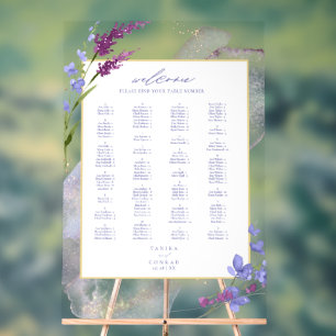 Aquarelle fleur sauvage Mariage Bienvenue Peri ID9