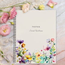 Aquarelle Fleurs de ressort Carnet frontalier flor
