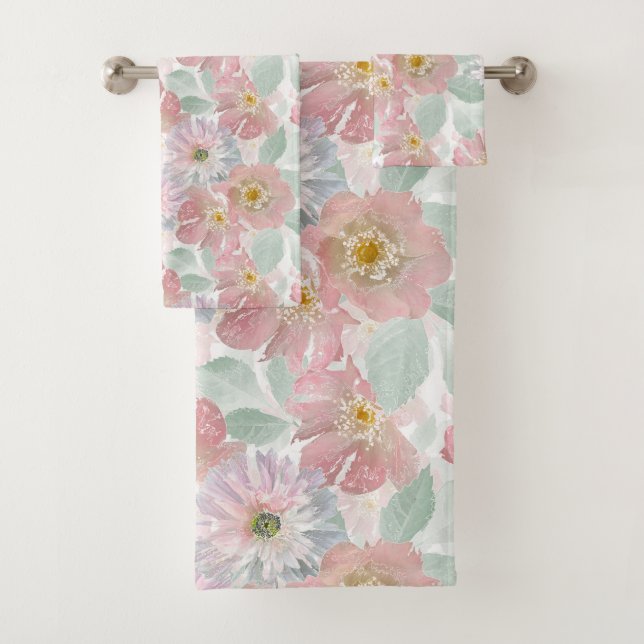 Aquarelle fleurs délicates. (En situation)