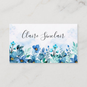 Aquarelle Floral Carte de visite