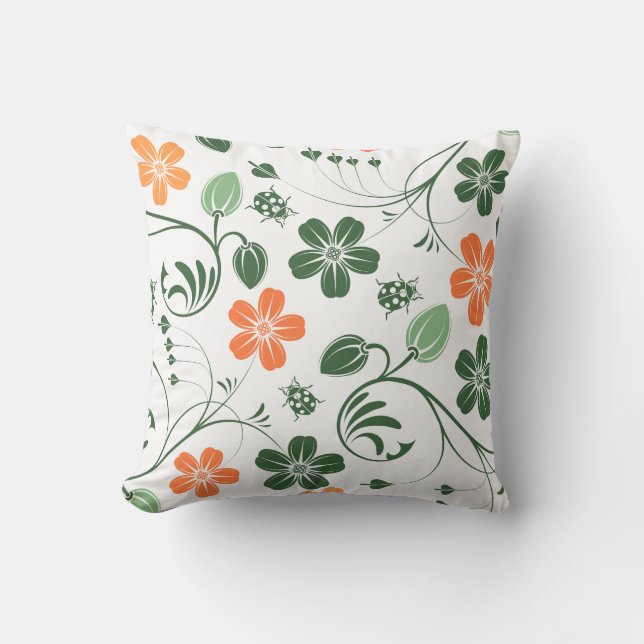 Aquarelle Floral Coussin (Recto)