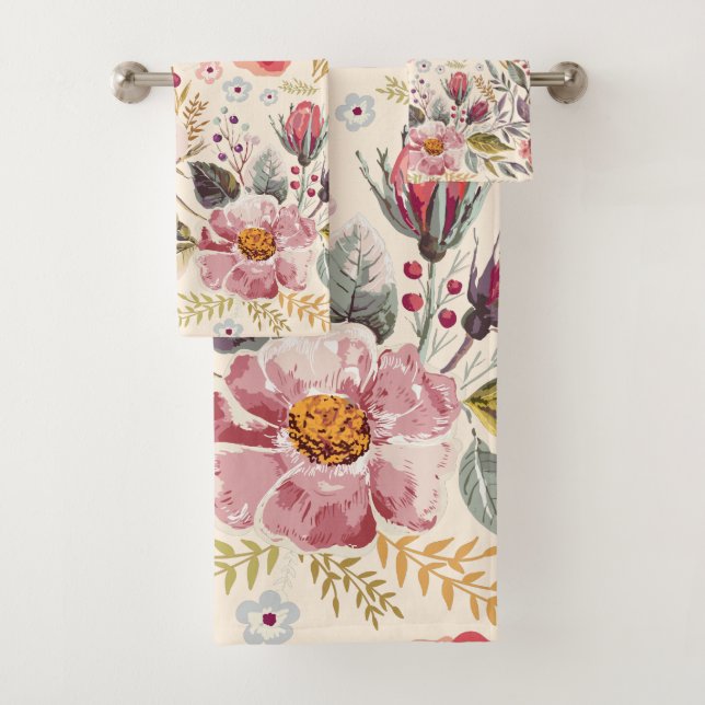 Aquarelle Floral Motif (En situation)