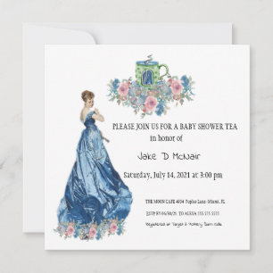 Aquarelle Floral Tea Party Invitation