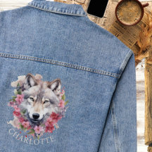 Aquarelle Floral Wolf | Personnalisé