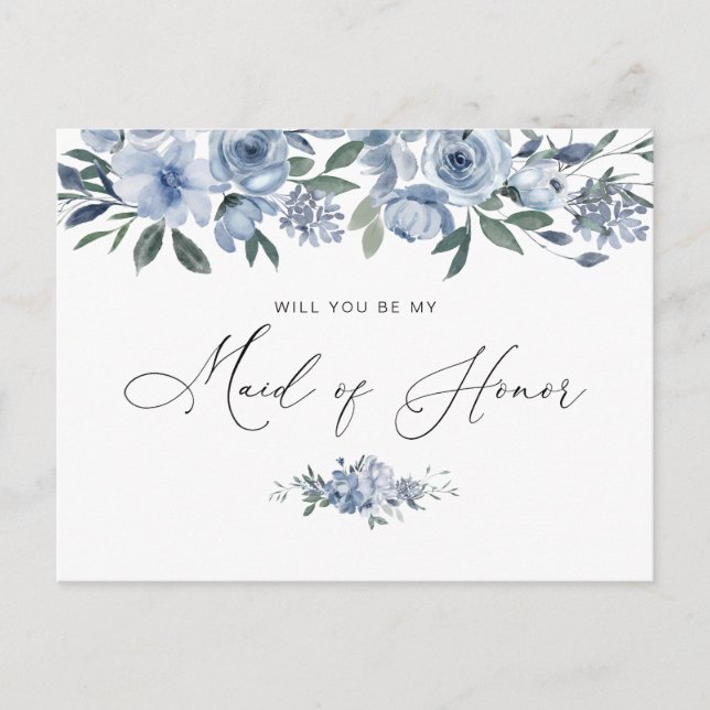 aquarelle florale Carte d'honneur (Devant)