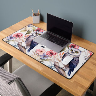 Aquarelle Florale Chouette Motif sans couture