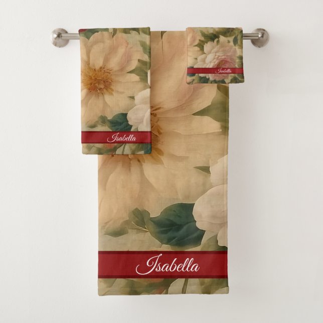 Aquarelle florale Collection moderne Vintage (En situation)