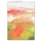 Aquarelle florale de rose et de vert