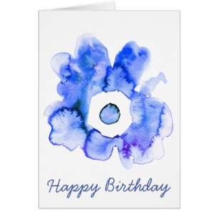 Aquarelle florale dessinée main art abstrait