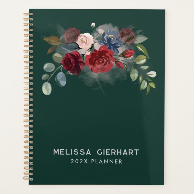 Aquarelle florale Elegant 2025 Personnalisé (Devant)