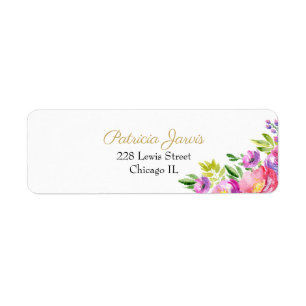 Aquarelle Florale Élégante