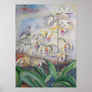 Aquarelle florale – Élégante décoration murale fle