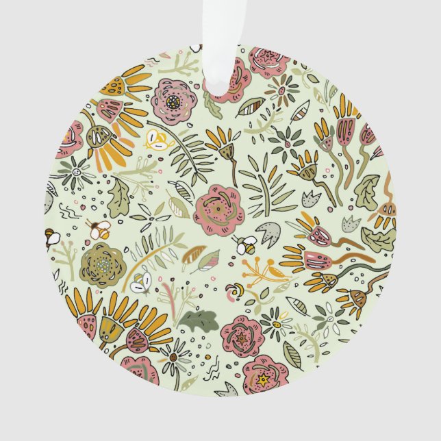 Aquarelle Florale Fleurs d'abeille Élégante Modern (devant)