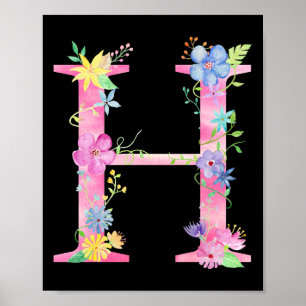 Aquarelle Florale H Poster