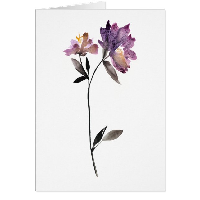 Aquarelle florale III (Devant)