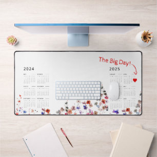 Aquarelle Florale   Marquer la date   Calendrier 2