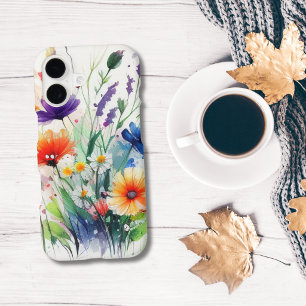 Aquarelle Florales Fleurs Sauvages Féminin Tendanc