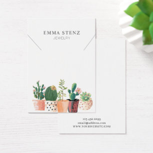 Aquarelle Flower Cactus ・ Écran de collier