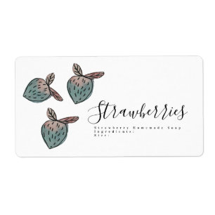 Aquarelle Fraise Doodé rose Bleu Savon