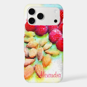 Aquarelle Framboises et Amandes Personnalisé