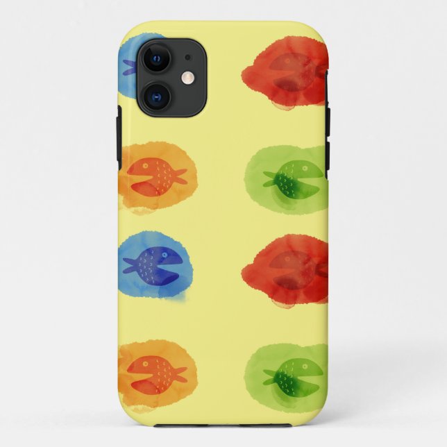 Aquarelle Funny Fish iPhone / coque ipad (Dos)