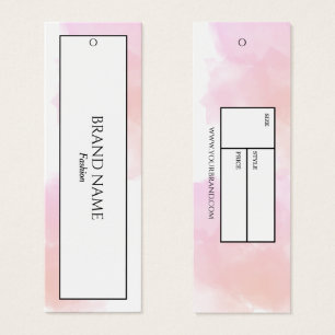 Aquarelle Hang tag   Noir blanc