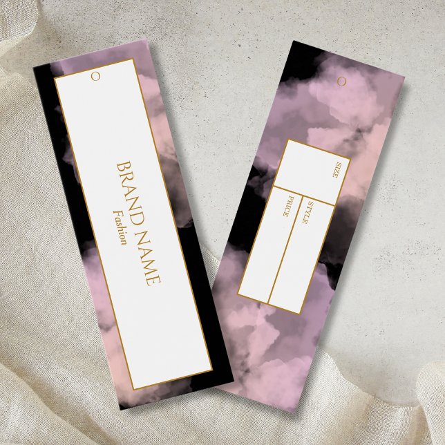 Aquarelle Hang tag | Or noir (Créateur téléchargé)