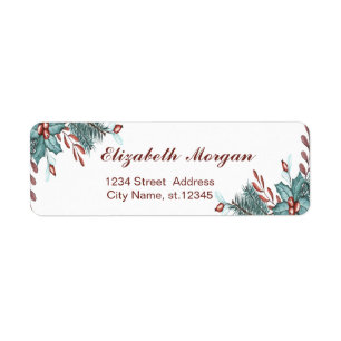 Aquarelle Holly Berries Noël