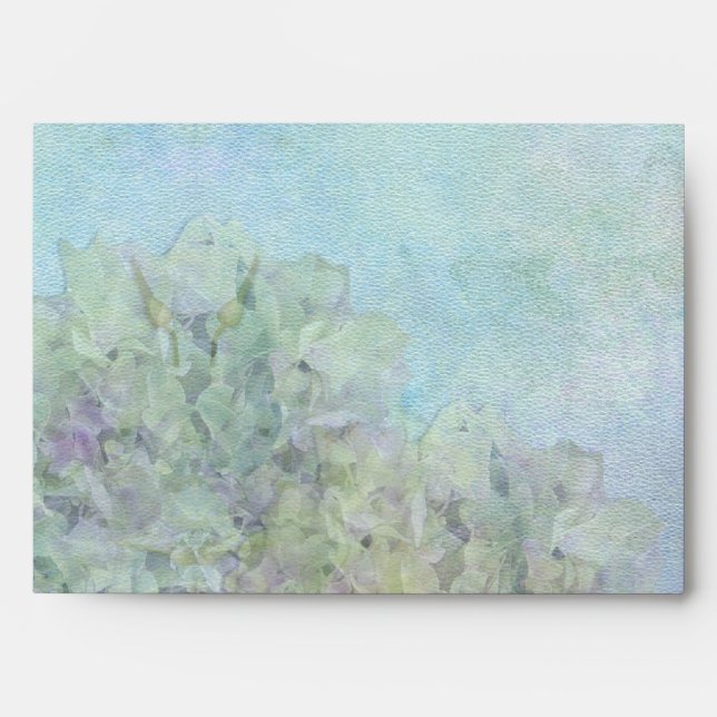 Aquarelle Hydrangea - Enveloppe A7 (Devant)