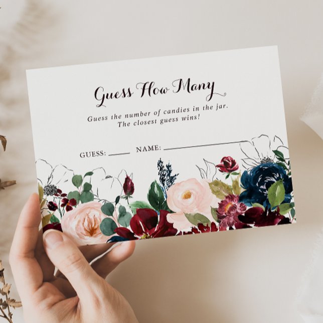 Aquarelle Illustré Devis Combien De Carte De Jeu (Créateur téléchargé)