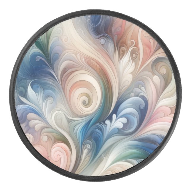 Aquarelle Imaginaire Floral Pastel Bleu & Crème (Devant)