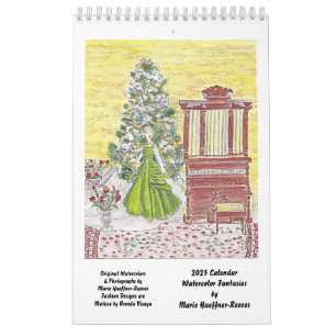 Aquarelle Imaginaires de mode par Calendrier MHHR 