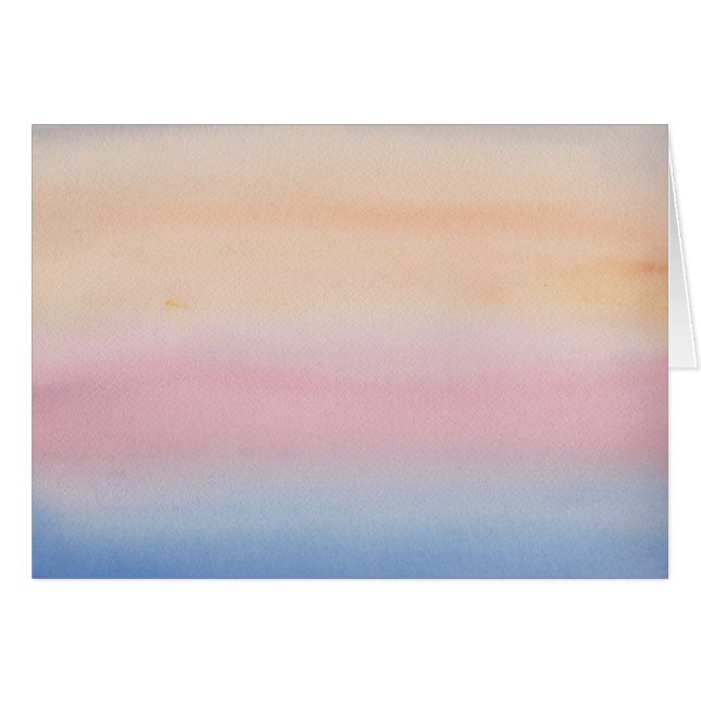Aquarelle impressionniste Pastel Sky (Devant horizontal)