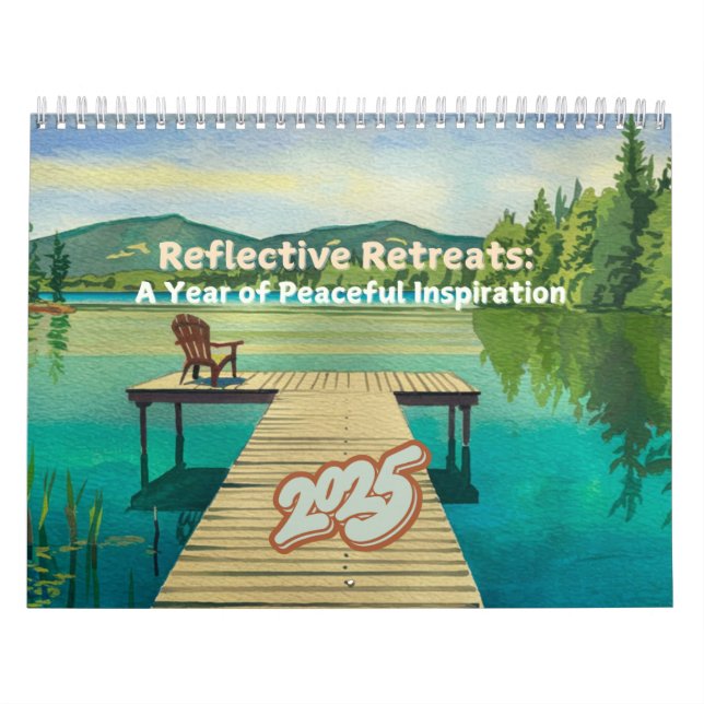 Aquarelle Introvert Inspiration 2025 Calendrier (Protection)