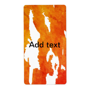 Aquarelle jaune orange ajouter du texte Peinture a