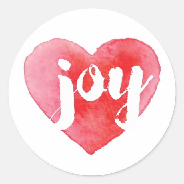 Aquarelle Joy Stickers Coeur (Devant)