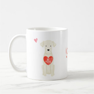 Aquarelle Labrador Chien Saint-Valentin Mug de caf