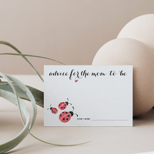 Aquarelle Ladybug Conseils pour la carte Baby show