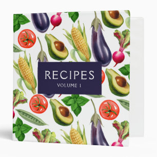 Aquarelle Légumes Famille Recettes Classeur