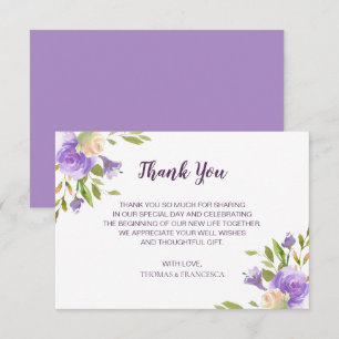Aquarelle Lilac Faire-part de mariage Floral