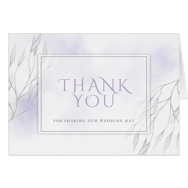 Aquarelle Lilac pâle et Branche de saule gris (Devant horizontal)