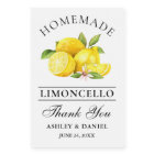 Aquarelle Limoncello Merci Mini Étiquette bouteill