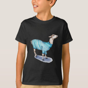 Aquarelle Llama en bleu Sweat