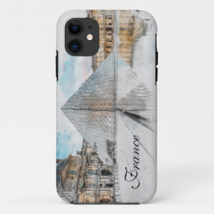 Aquarelle Louvre coque iphone - Paris Artistique