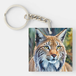 Aquarelle Lynx Portrait