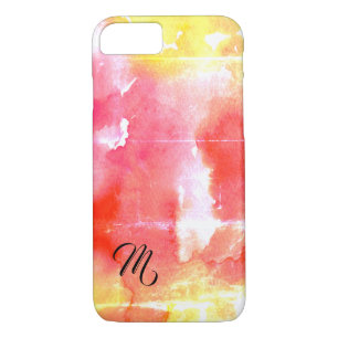 Aquarelle magique Monogramme Art iPhone / coque ip