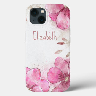 Aquarelle Magnolia fleurs coque iphone