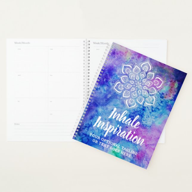 Aquarelle Mandala Métaphysique Yoga Spirituel (Devant avec enveloppe)
